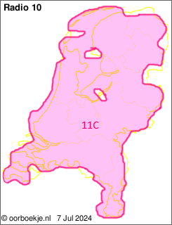in heel Nederland op kanaal 11C