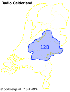in Utrecht en Gelderland op kanaal 12B