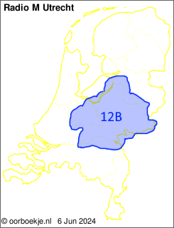in Utrecht en Gelderland op kanaal 12B