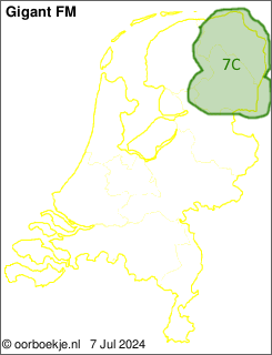 in Groningen en Drenthe op kanaal 7C