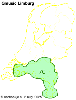 in Noord-Brabant en Limburg op kanaal 7C
