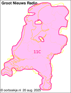 in heel Nederland op kanaal 11C