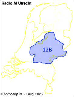 in Utrecht en Gelderland op kanaal 12B