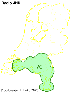 in Noord-Brabant en Limburg op kanaal 7C