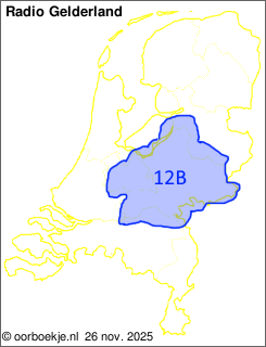 in Utrecht en Gelderland op kanaal 12B