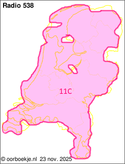 in heel Nederland op kanaal 11C