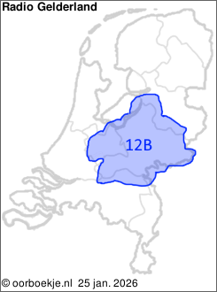 in Utrecht en Gelderland op kanaal 12B