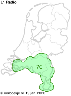 in Noord-Brabant en Limburg op kanaal 7C