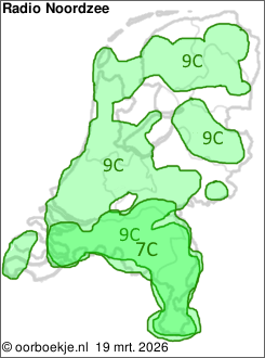 in Noord-Brabant en Limburg op kanaal 7C
in heel Nederland op kanaal 9C
