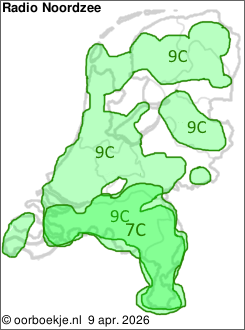 in Noord-Brabant en Limburg op kanaal 7C
in heel Nederland op kanaal 9C