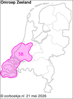 in Zuid-Holland en Zeeland op kanaal 5B 