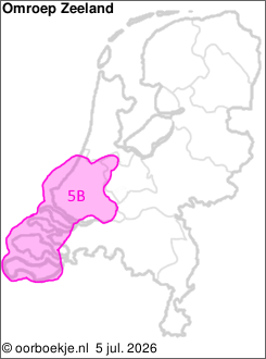 in Zuid-Holland en Zeeland op kanaal 5B 