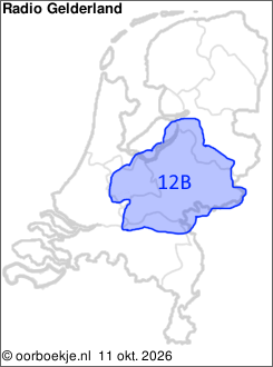 in Utrecht en Gelderland op kanaal 12B