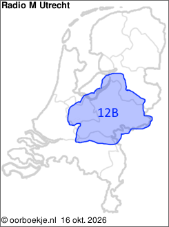 in Utrecht en Gelderland op kanaal 12B